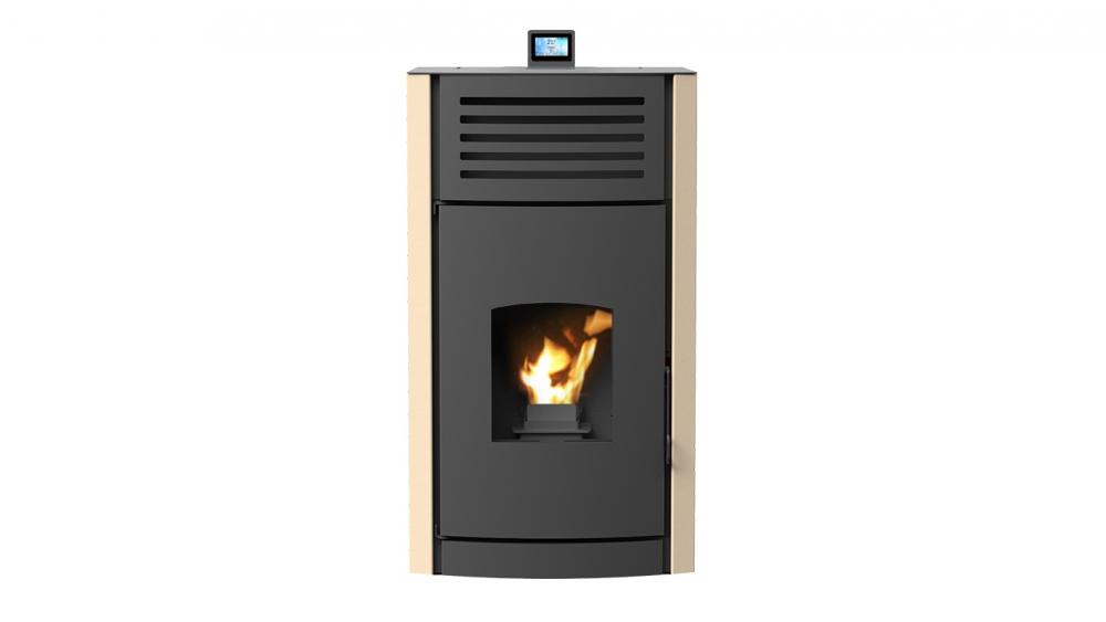 RobinWood Pelletkaminofen wasserführend Enya Aqua Beige 12-30 kW<br>(Variante: 12 kW) RobinWood Pelletkaminofen wasserführend Enya Aqua Beige 12-30 kW<br>(Variante: 12 kW)